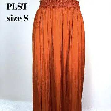 PLST 오렌지 플레어 스커트 S [ 200 ]