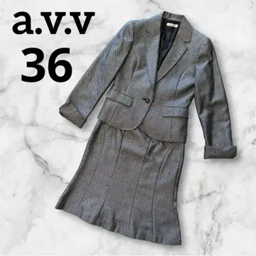 A.V.V 포멀 슈트 라메 블랙 그레이 실버 원 버튼