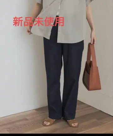 미사용 새상품 데님 와이드 팬츠 S size
