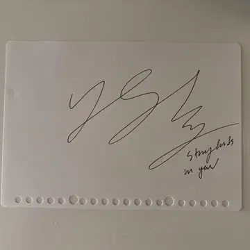 straykids 필릭스 felix 친필 사인