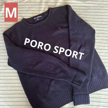 POLO SPORT 네이비 코튼 스웨터 M