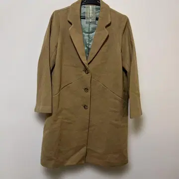 Yangany 베이지 체스터 코트 3개 버튼