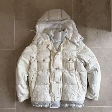 sacai 19AW 데님 다운 자켓 19-02113M 화이트 사이즈 1