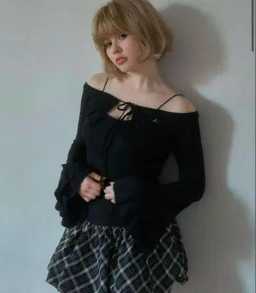 andmary Maddie mellow ribbon set Black