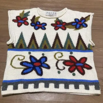 알파카 니트 베스트