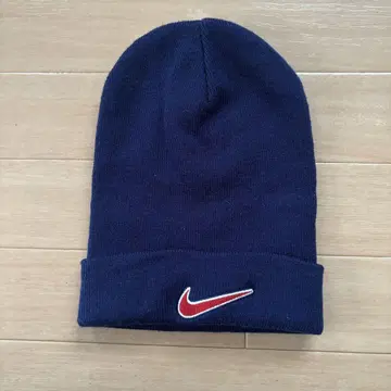 Nike 네이비 니트 모자