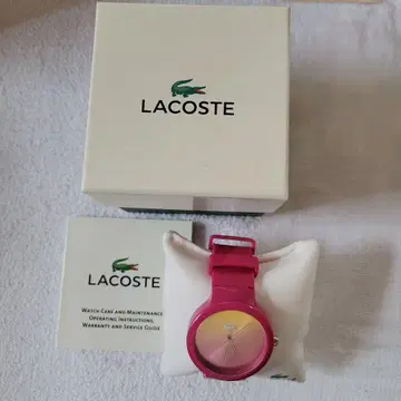 LACOSTE 핑크 그라데이션 워치