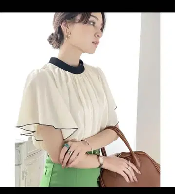 클래식 엘프 어른 레이디 2way 플레어 소매 블라우스