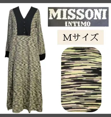 MISSONI 미쏘니 INTIMO 긴팔 롱 원피스 멀티 컬러