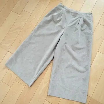 디지 린 Foxy 와이드 팬츠 가우초 팬츠 스웨이드 베이지