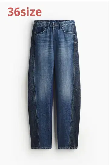 H&M studio collection 투톤 와이드 레그 데님 36