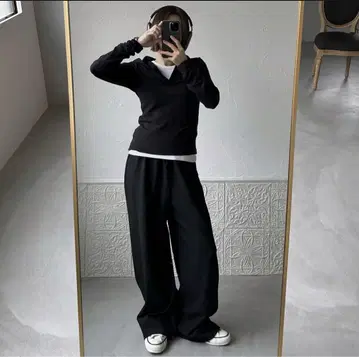 oksoon.   banding 팬츠 블랙