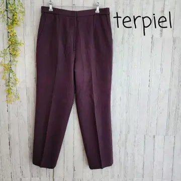 Terpiel 울 혼방 슬랙스 팬츠 테이퍼드 팬츠 보르도 가을/겨울