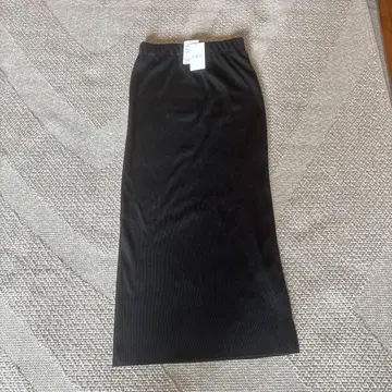 저널 스탠다드 P 플라이스 롱 스커트 블랙