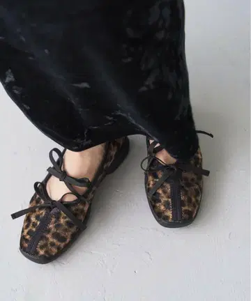 루타론 L 더블 리본 발레리나 브라운 B 23cm