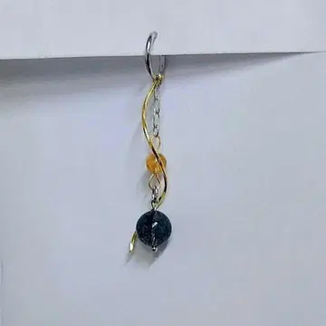 4A 블랙 루틸 쿼츠 & 3A 골드 루틸 쿼츠 귀찌