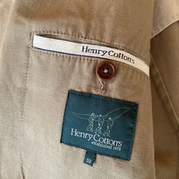 Henry Cotton's 테일러드 자켓 52 마 혼방 백 오픈