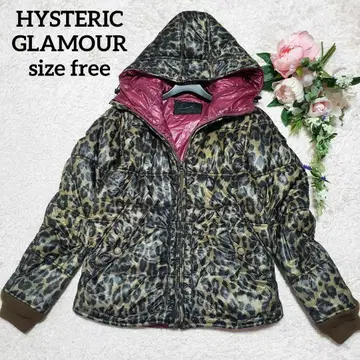 HYSTERIC GLAMOUR 레오파드 나일론 다운 자켓 Y2K