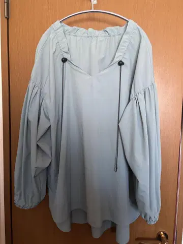 쿨 카리안 민트 블루 발수 블라우스