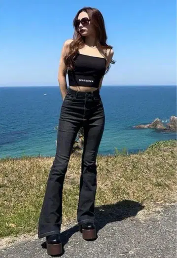 데님 플레어 팬츠 58 shoko 아베일