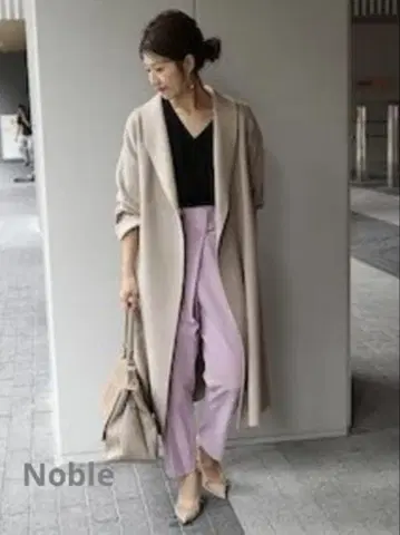 NOBLE 리버 숄카라 코트