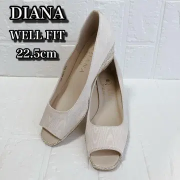 [새상품] DIANA 다이애나 펌프스 오픈토 웨지솔 베이지