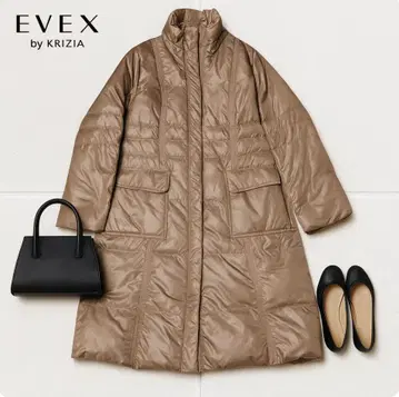 J1416@ EVEX by KRIZIA 롱 다운 코트 42 브라운