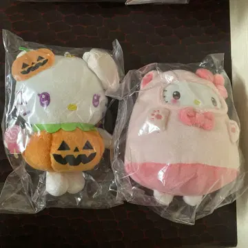 산리오 마스코트 파우치 할로윈 유령 키티