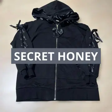 컨디션 최상 SECRET HONEY 시크릿허니 후드티 블랙 사이즈 0