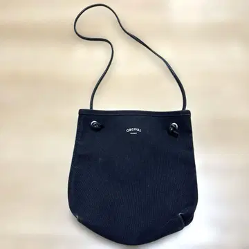 오르치발 코튼 소가죽 숄더백 블랙 심플 코디하기 쉬운