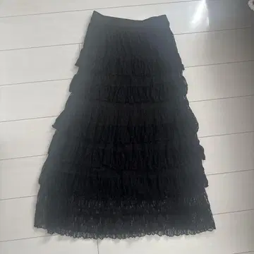 DouDou 레이스 프릴 스커트