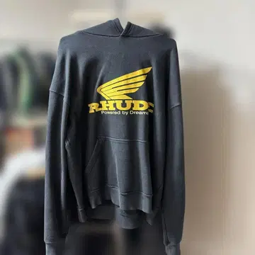 RHUDE 후드티 블랙