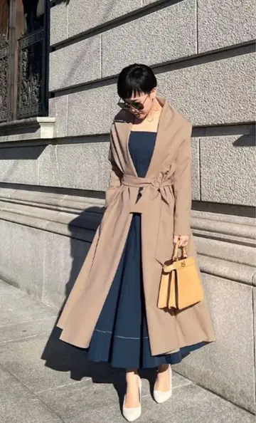 JENNE(젠느) 숄 스타일 오드리 코트 사이즈 S
