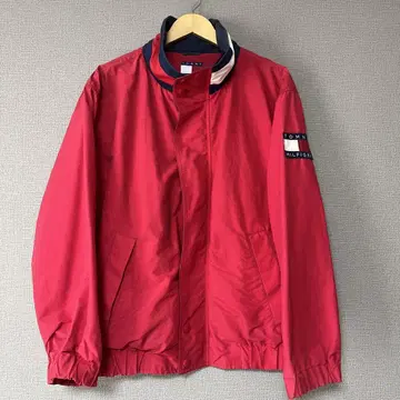 [레어] TOMMY HILFIGER 나일론 자켓 레드 빨간색