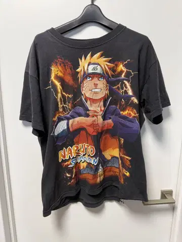 NARUTO 나루토 멕시칸 부트 빈티지 애니메이션 T셔츠