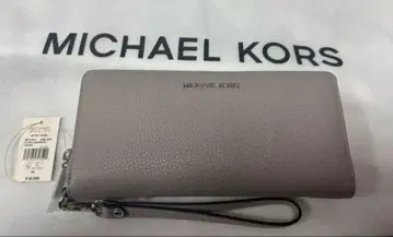 MICHAEL KORS 그레이 장지갑 스트랩 포함 브랜드 지갑 장지갑