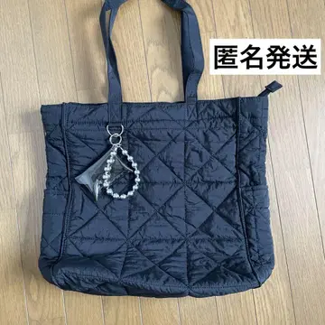 [ 미사용 ] 글로벌 워크 최애 퀼팅 토트 블랙