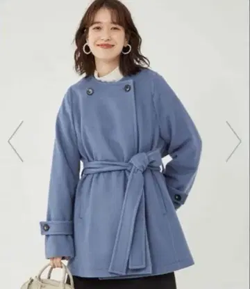ELIN 오버사이즈 코트 벨트 포함