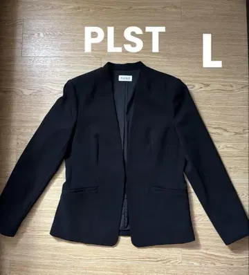 [ 새상품급 ] PLST 블랙 노카라 자켓