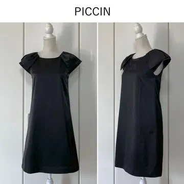 [ 새상품급 ] PICCIN 어깨 플리츠 디자인 A 라인 원피스