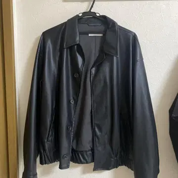 WYM 합성 피혁 버튼 자켓 M 사이즈