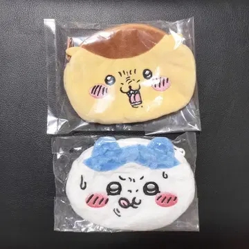 [ 2개 ] 치이카와 (먼작귀) 밤만쥬 초기 하치와레 얼굴 파우치
