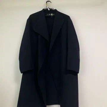 +J 네이비 롱 코트 S
