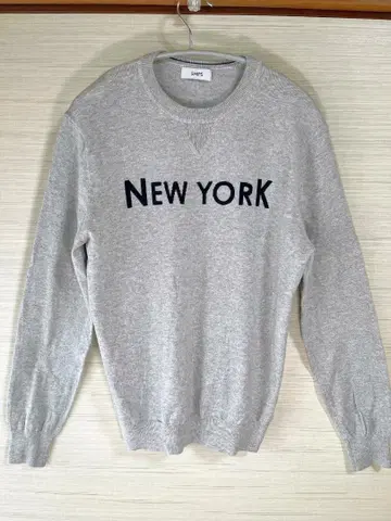 [ SHIPS ] NEW YORK 로고 니트/스웨터 ( 그레이 )