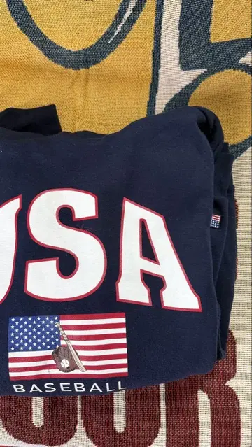USA BASEBALL 후드 부착 트레이닝복
