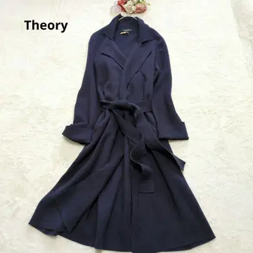 Theory 가운 코디 가디건 더블 페이스 캐시미어 네이비 S