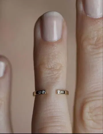 세일 다이아몬드 너클 반지 미디 반지 오픈 반지 K14 5호