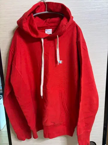 챔피온 Champion Reverse Weave 후드티 M 레드