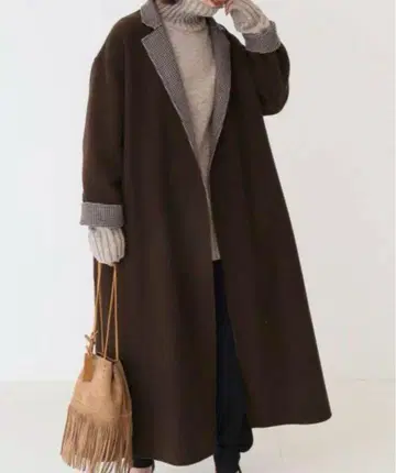 Spick&Span 울 나일론 리버 코트