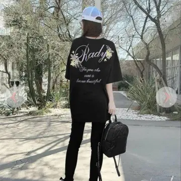 Rady 플라워 백 로고 T셔츠
